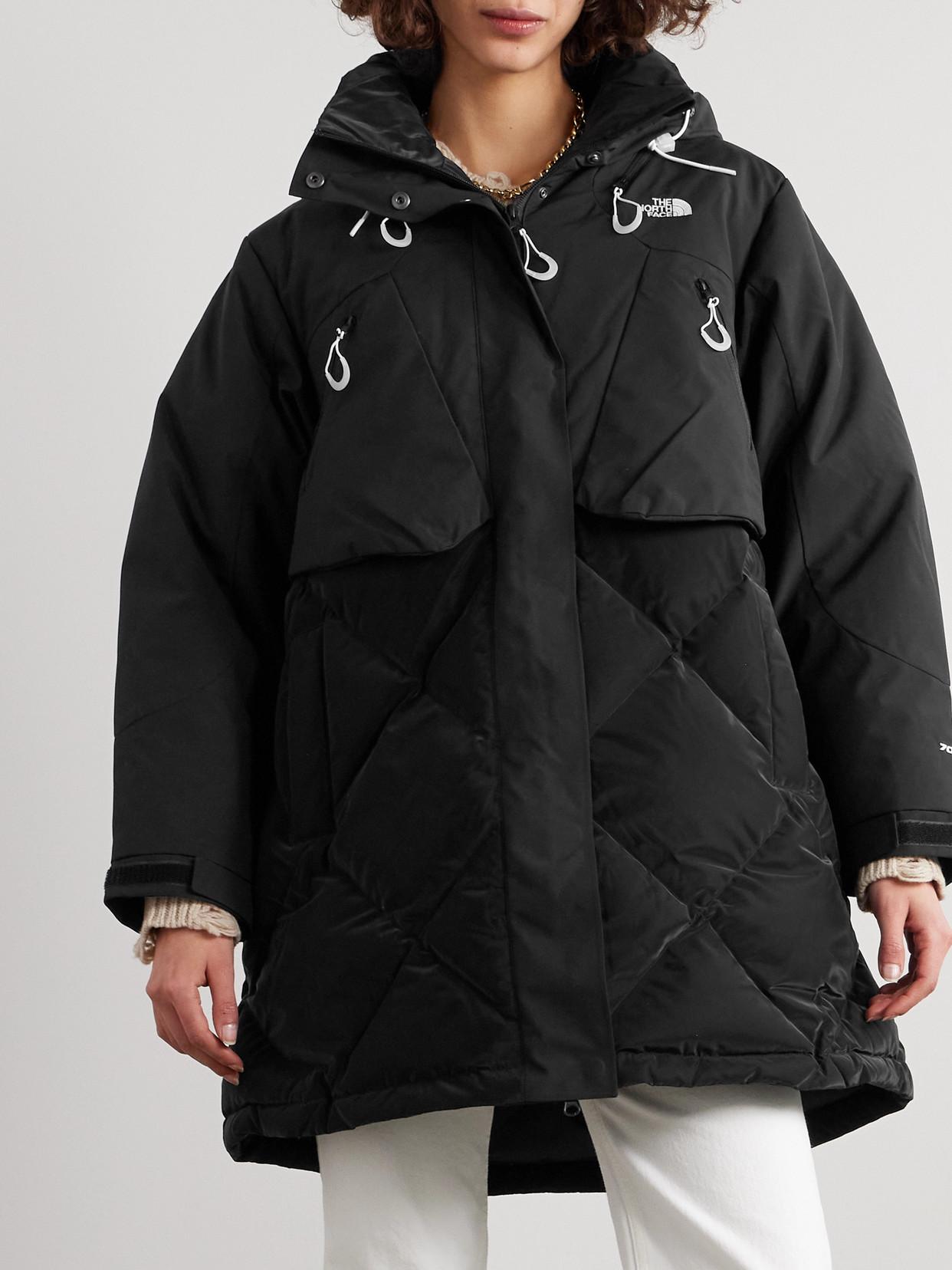 Layered Quilted Down Jacket