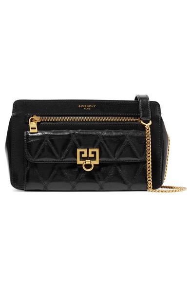 Givenchy Pocket Leather Crossbody Bag in Black - Lyst
