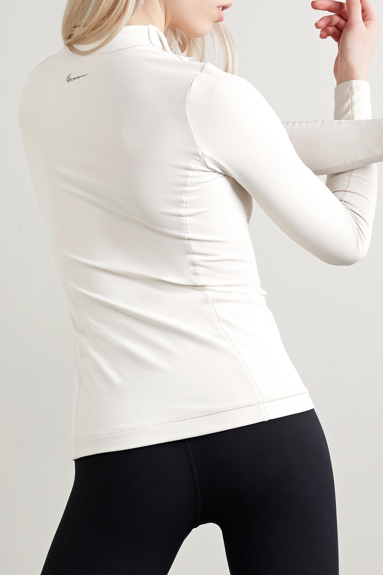 Nike Yoga Luxe Dri-fit Jacket in Natural