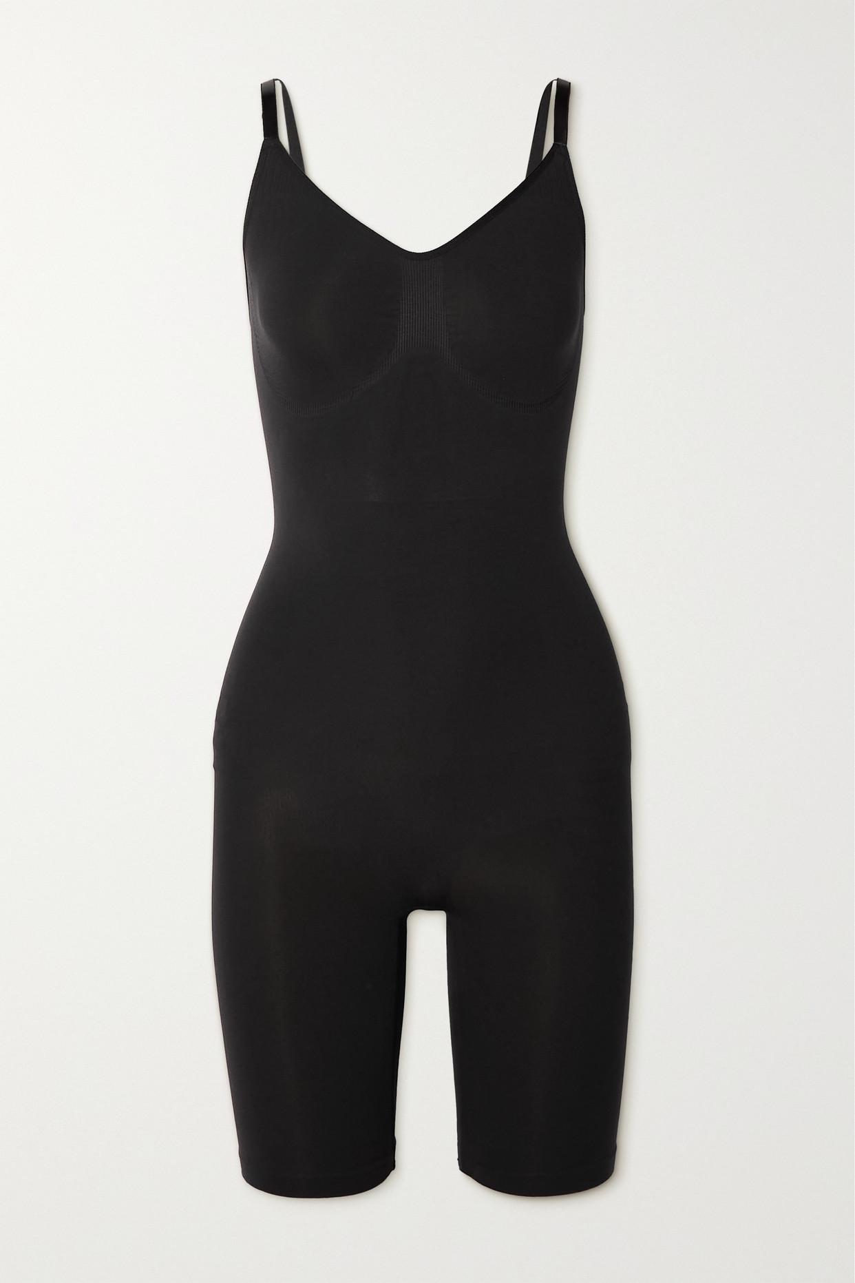 Skims Seamless Sculpt Low Back Bodysuit in Black Lyst