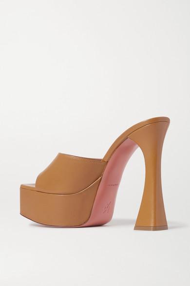 AMINA MUADDI Dalida Leather Platform 