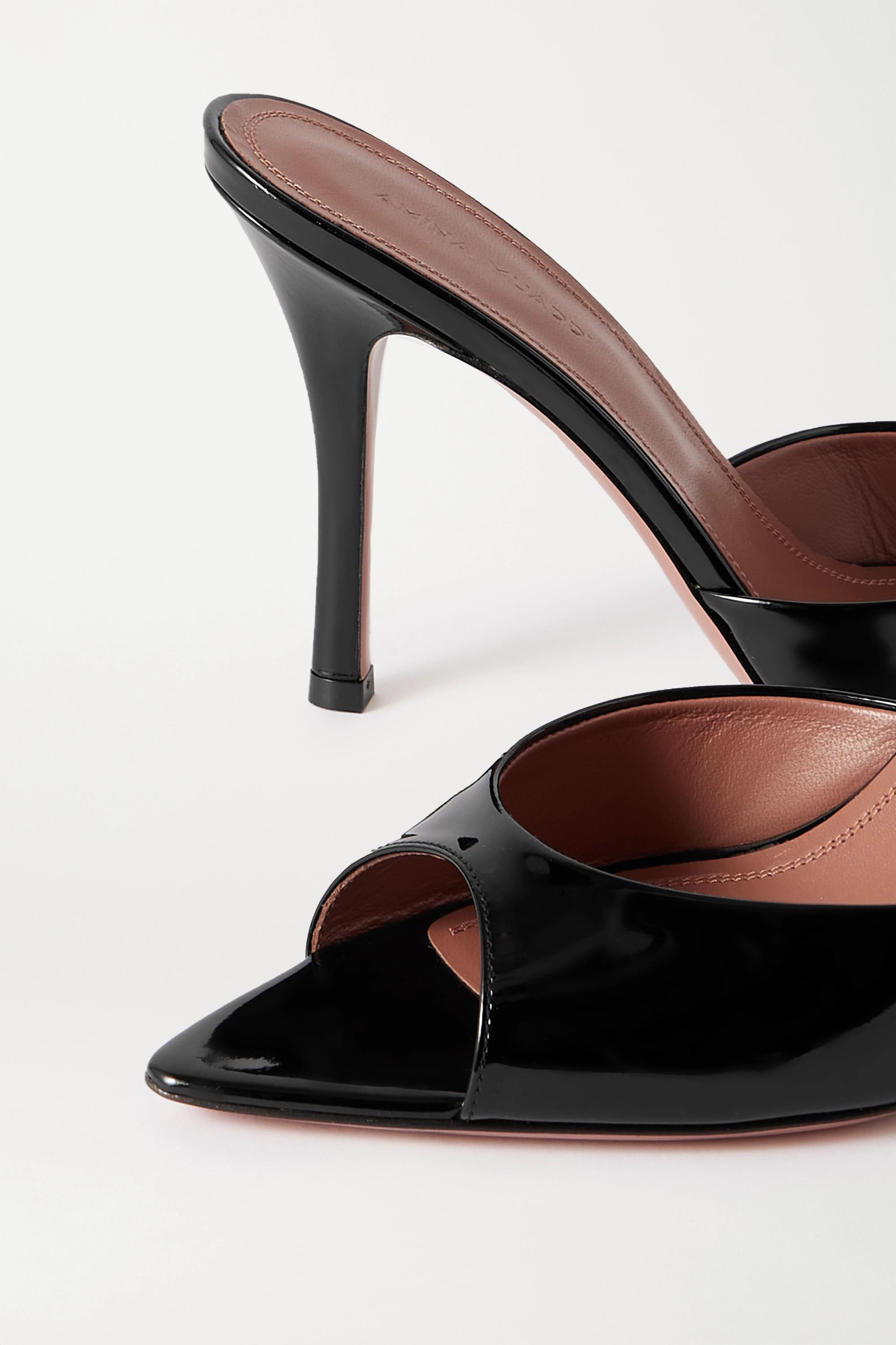 AMINA MUADDI Caroline Patent-leather 