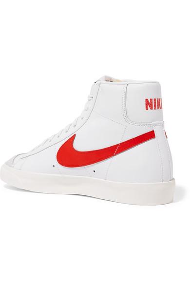 préstamo Húmedo Universal Nike Blazer Mid 77 Vintage Suede-trimmed Leather High-top Sneakers in White - Lyst préstamo Húmedo Universal Nike Blazer Mid 77 Vintage Suede-trimmed Leather High-top Sneakers in White - Lyst