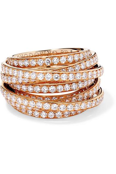 De Grisogono Allegra 18-karat Rose Gold Diamond Ring in Metallic | Lyst