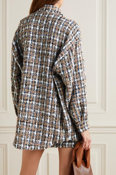 IRO Bleoma Checked Bouclé-tweed Jacket 