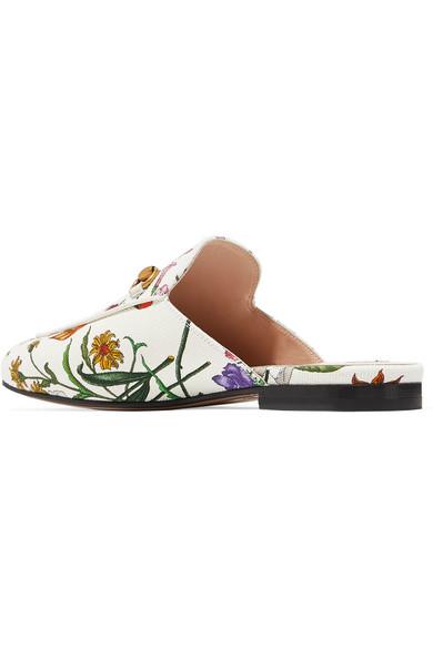gucci slippers floral