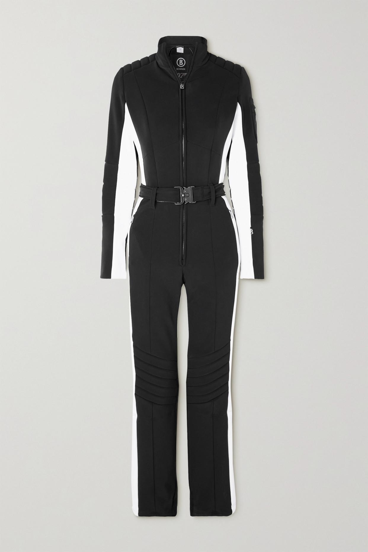 Bogner + 007 Bond Belted Striped Stretch Ski Suit in Black | Lyst Canada