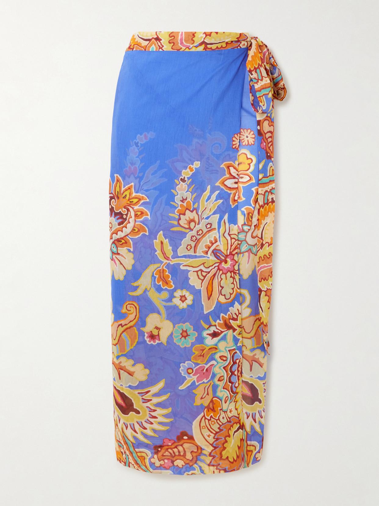 スカート Etro Sarong Skirt ETRO graphic-print Sarong Skirt | Orange | FARFETCH NZ