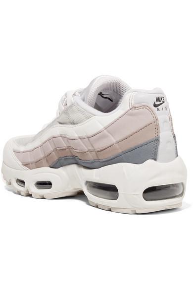 Air Max 95 Suede, Mesh And Leather Sneakers Nike Air Max 95 suede, mesh and leather sneakers | Nike