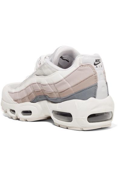 nike air max 95 suede mesh and leather sneakers