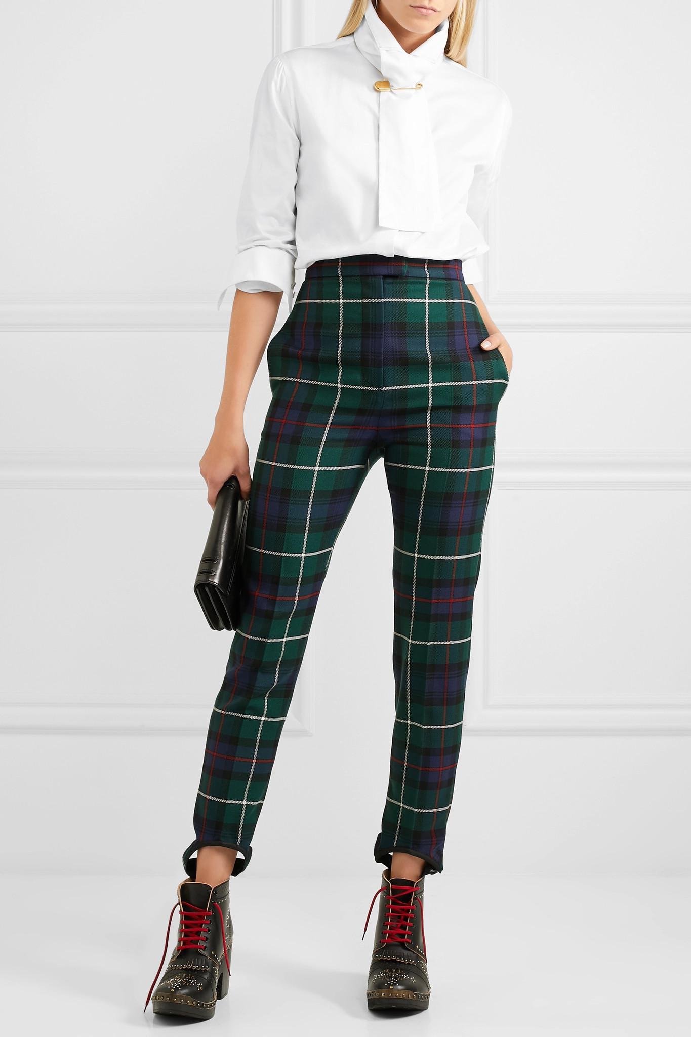 burberry pants green