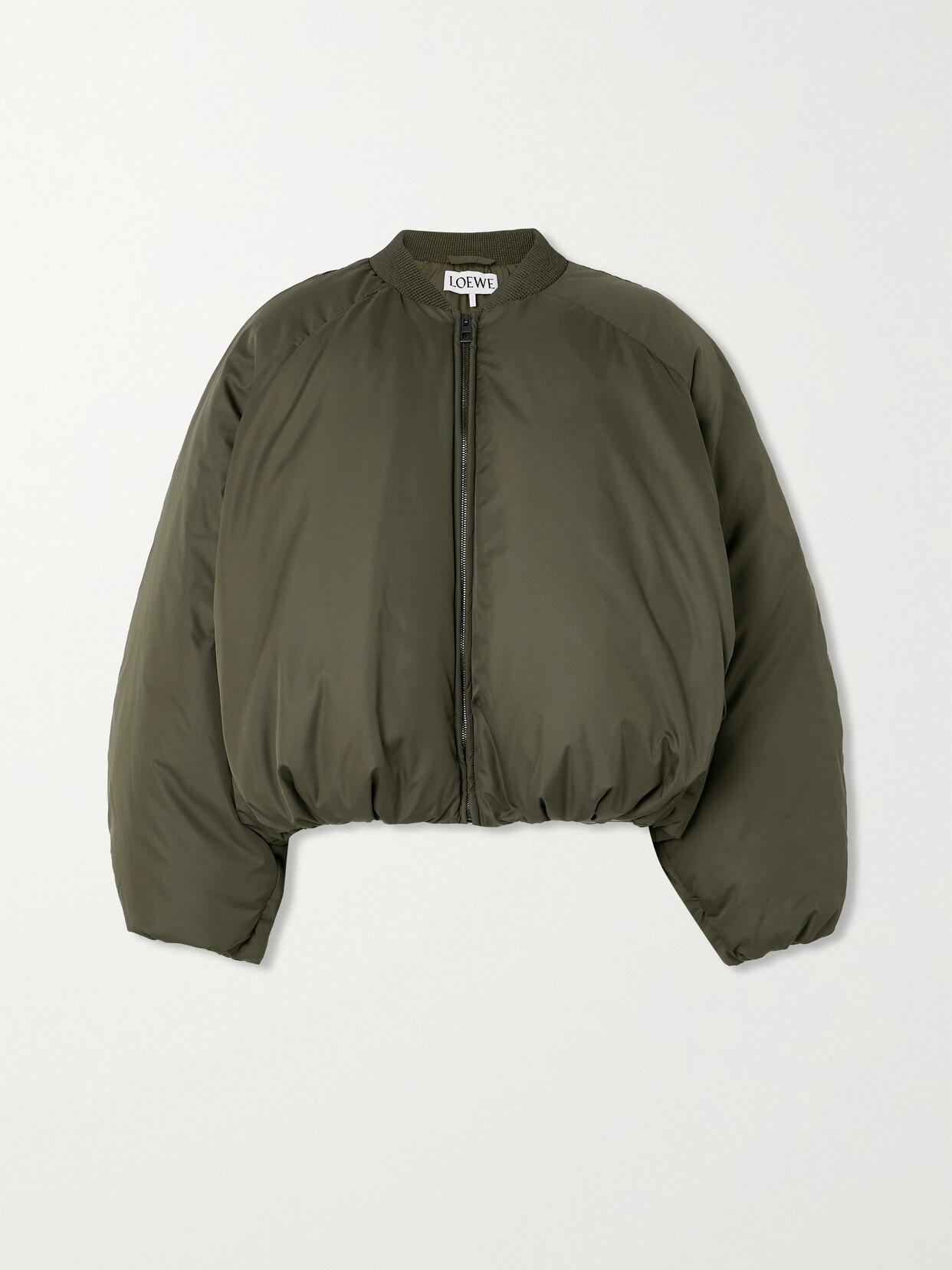 loewe-Green-Leather-Trimmed- loewe-Green-Leather-Trimmed-