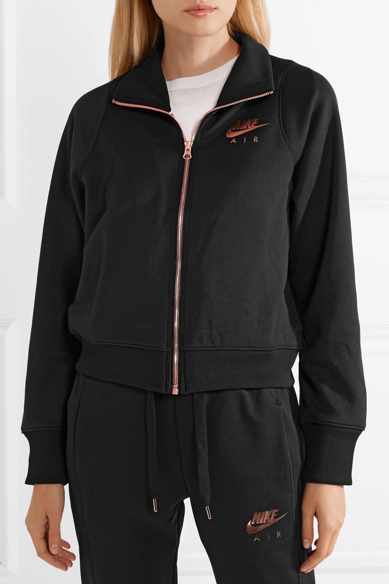 hueco Larry Belmont alabanza Nike Air N98 Jersey Track Jacket in Black | Lyst