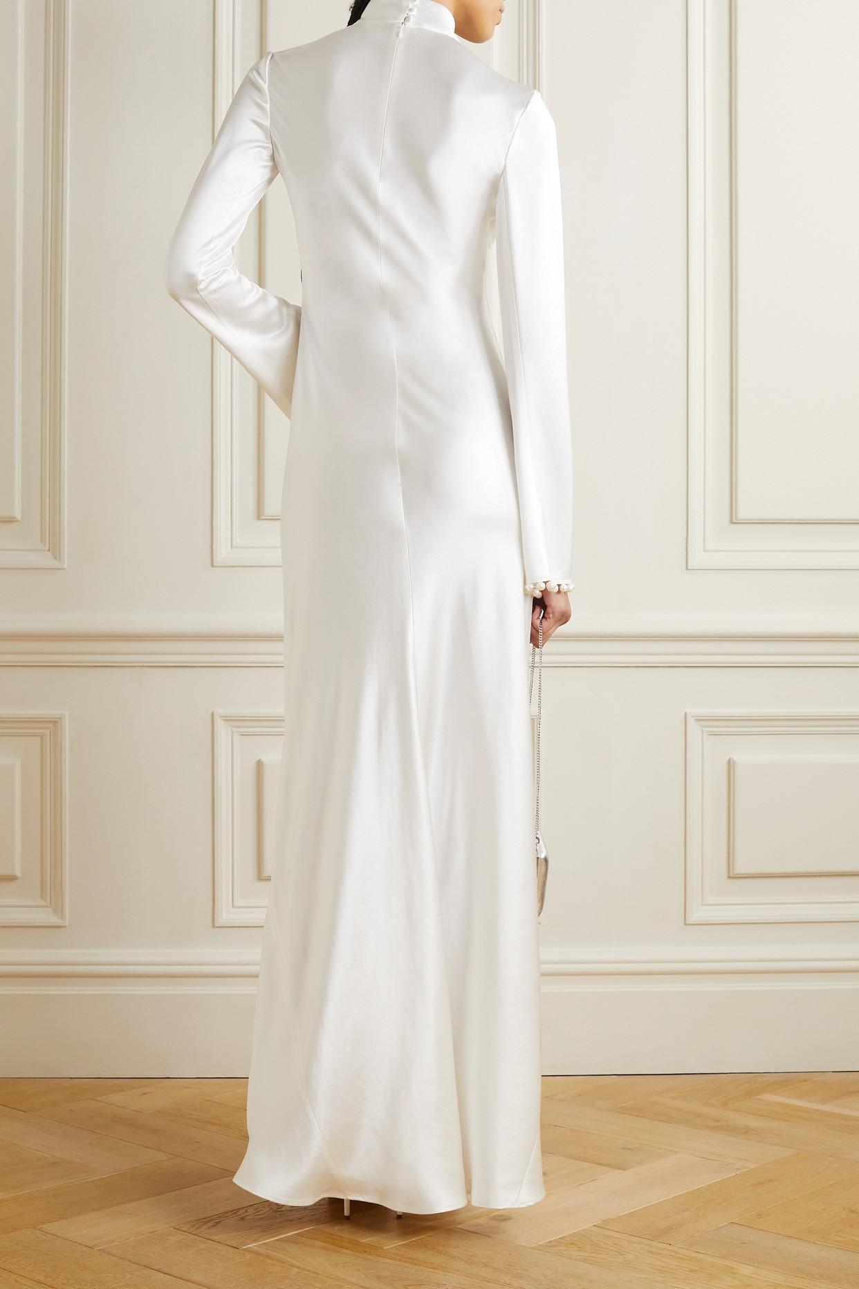 Galvan satin cheap dress
