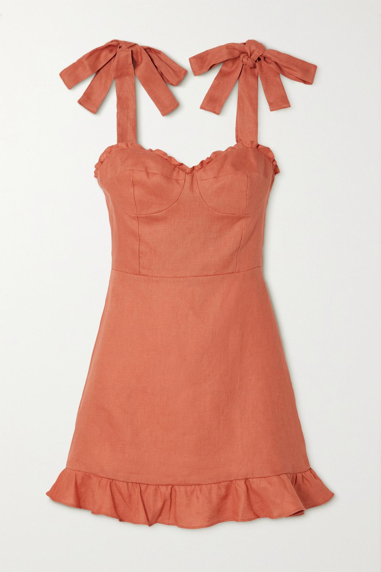 desiree ruffle mini dress