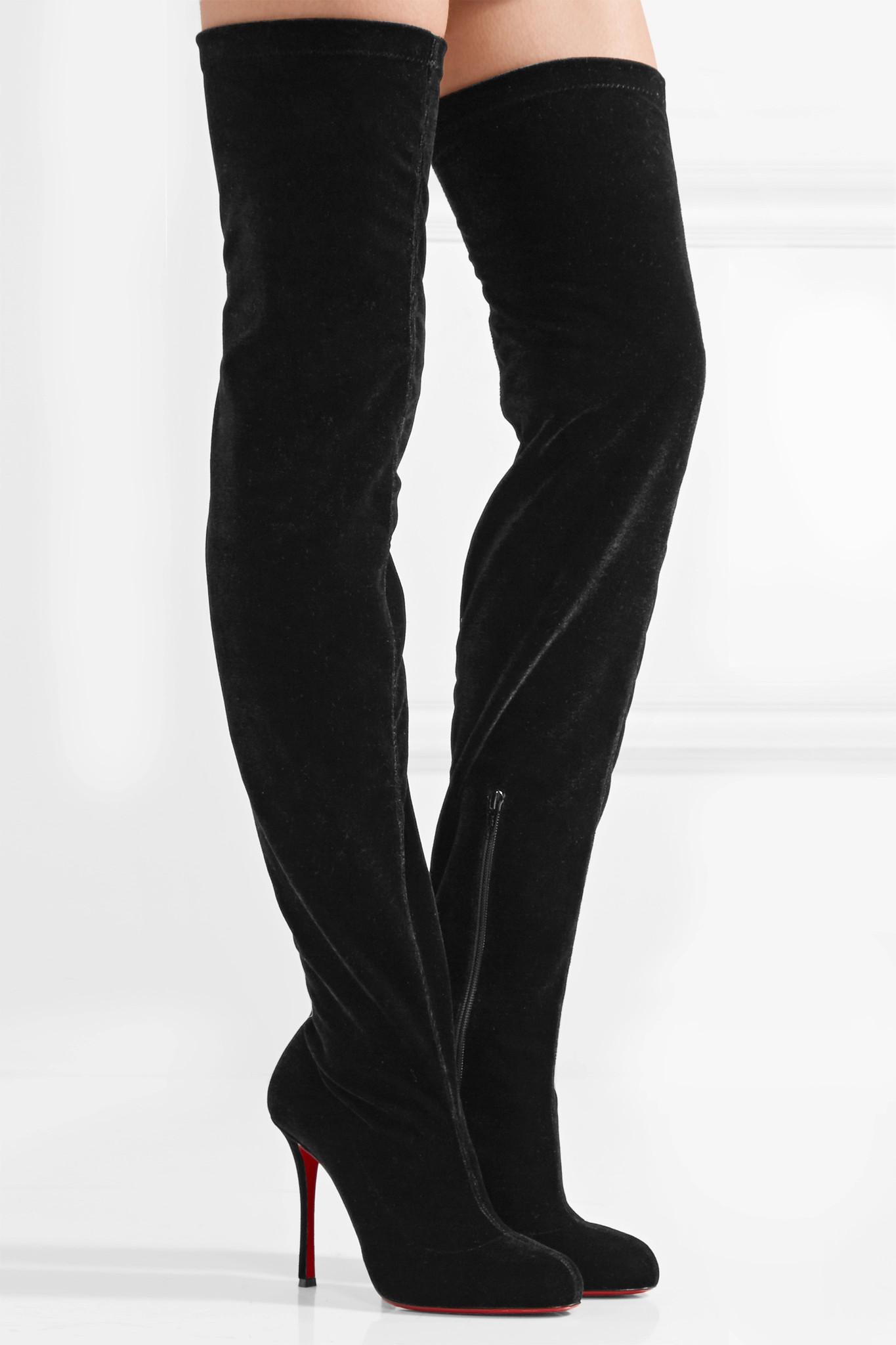 louboutin boots saks