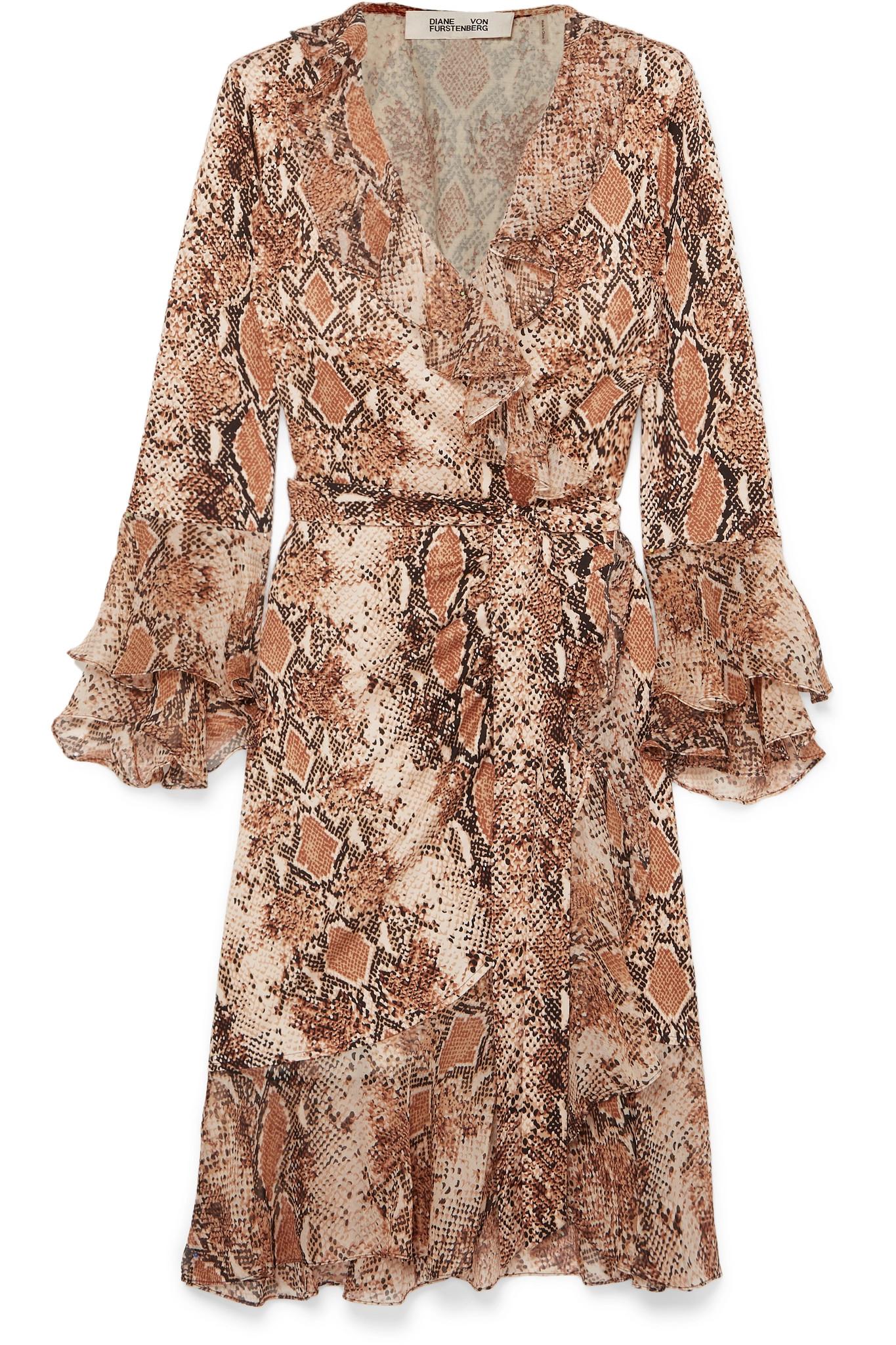 brown snake dress