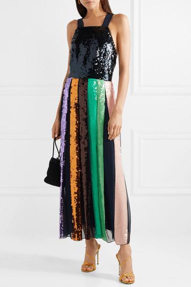 tibi sequin overall dress