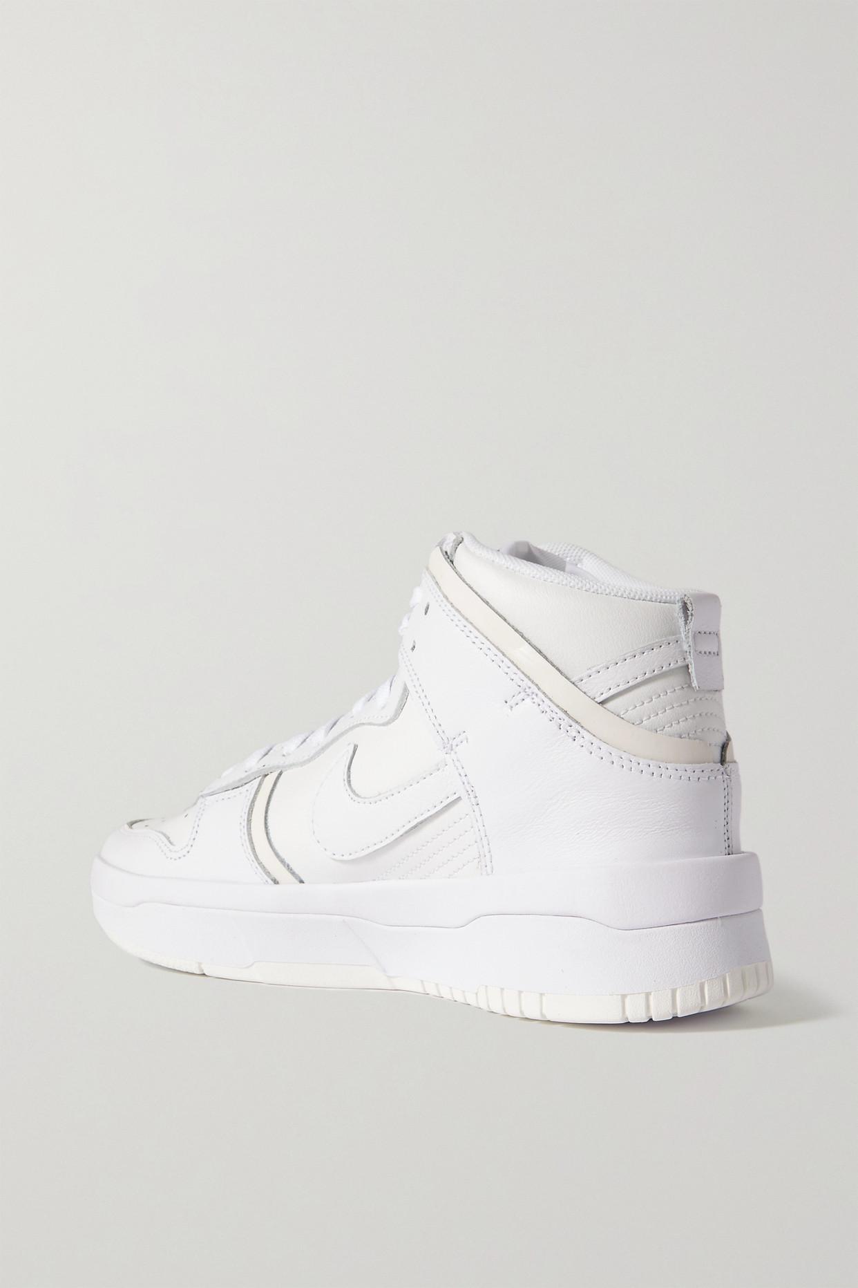 nike white ankle sneakers