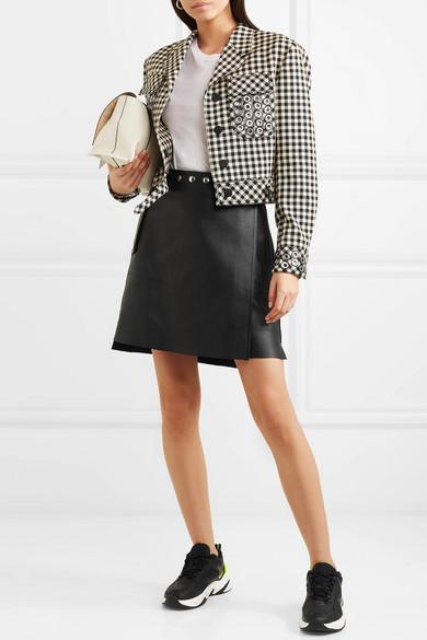 m2k tekno leather and mesh sneakers