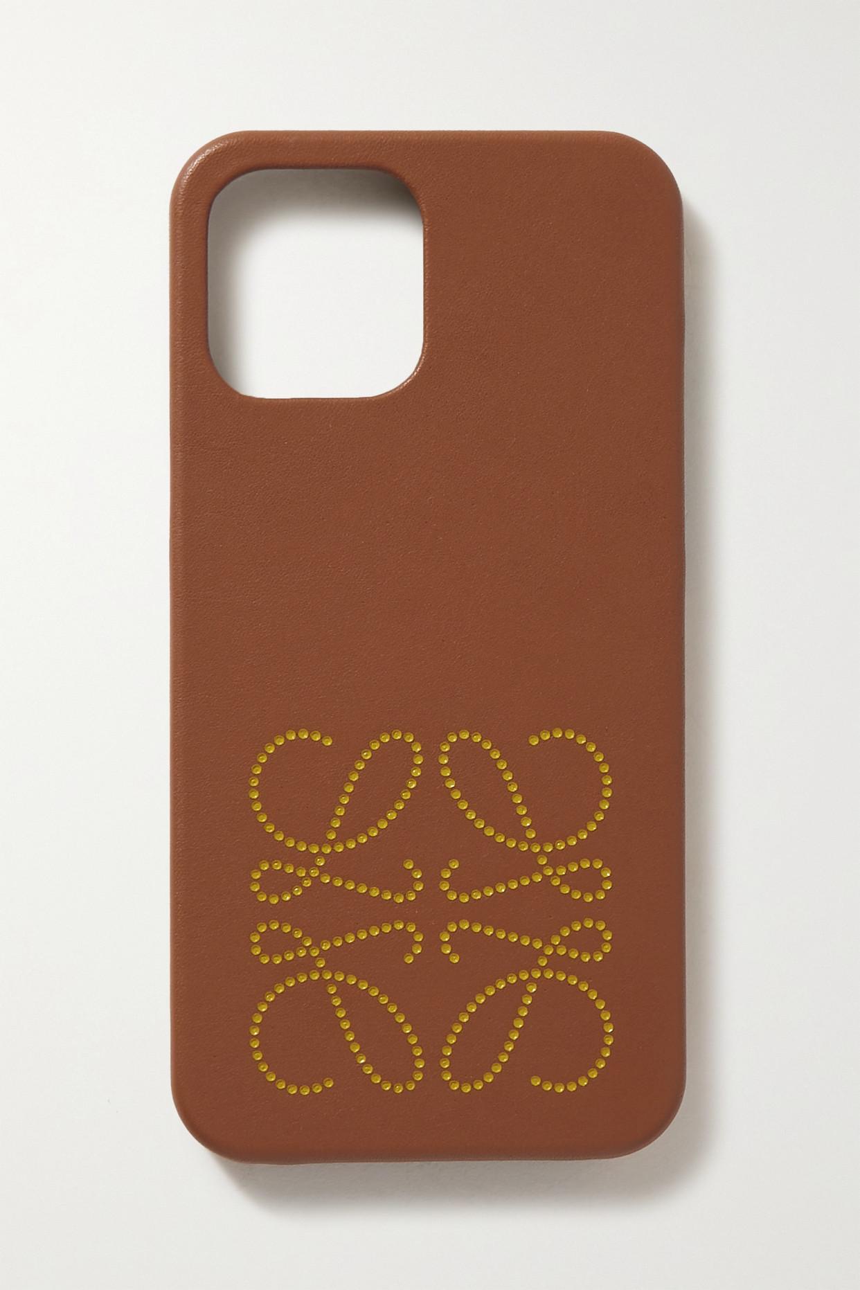 Loewe Printed Leather Iphone 12 Pro Max Phone Case in Brown | Lyst