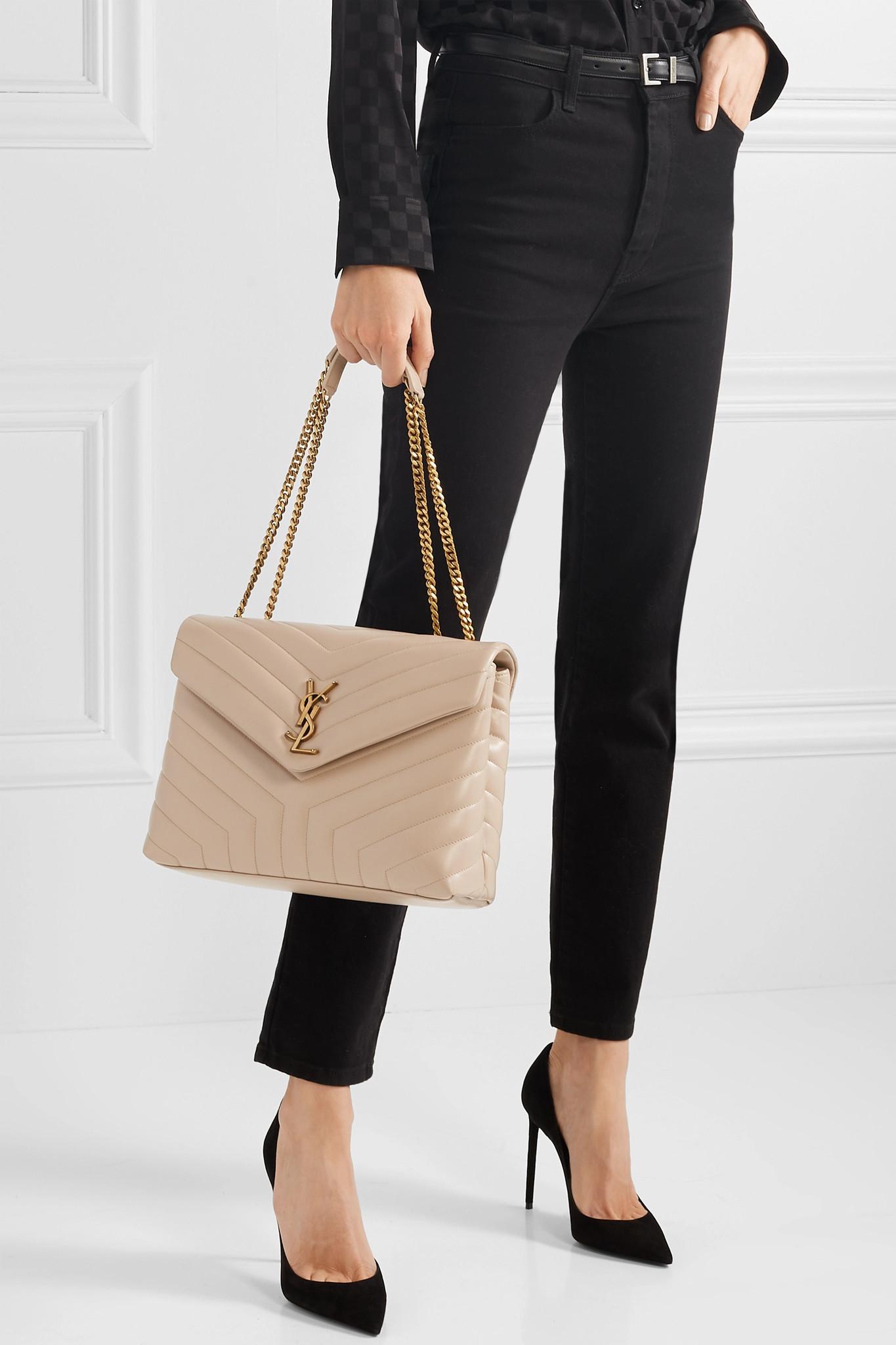 Saint Laurent Loulou Medium Beige Discount, 57% OFF | www.ingeniovirtual.com