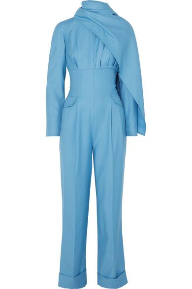 Emilia wickstead sales blue jumpsuit