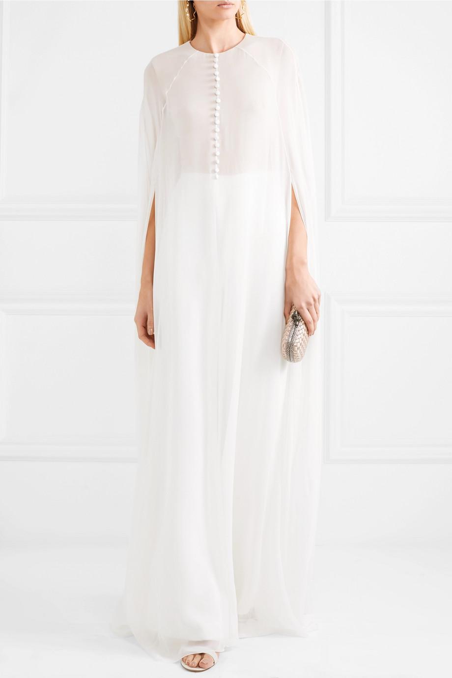 reem acra white jumpsuit