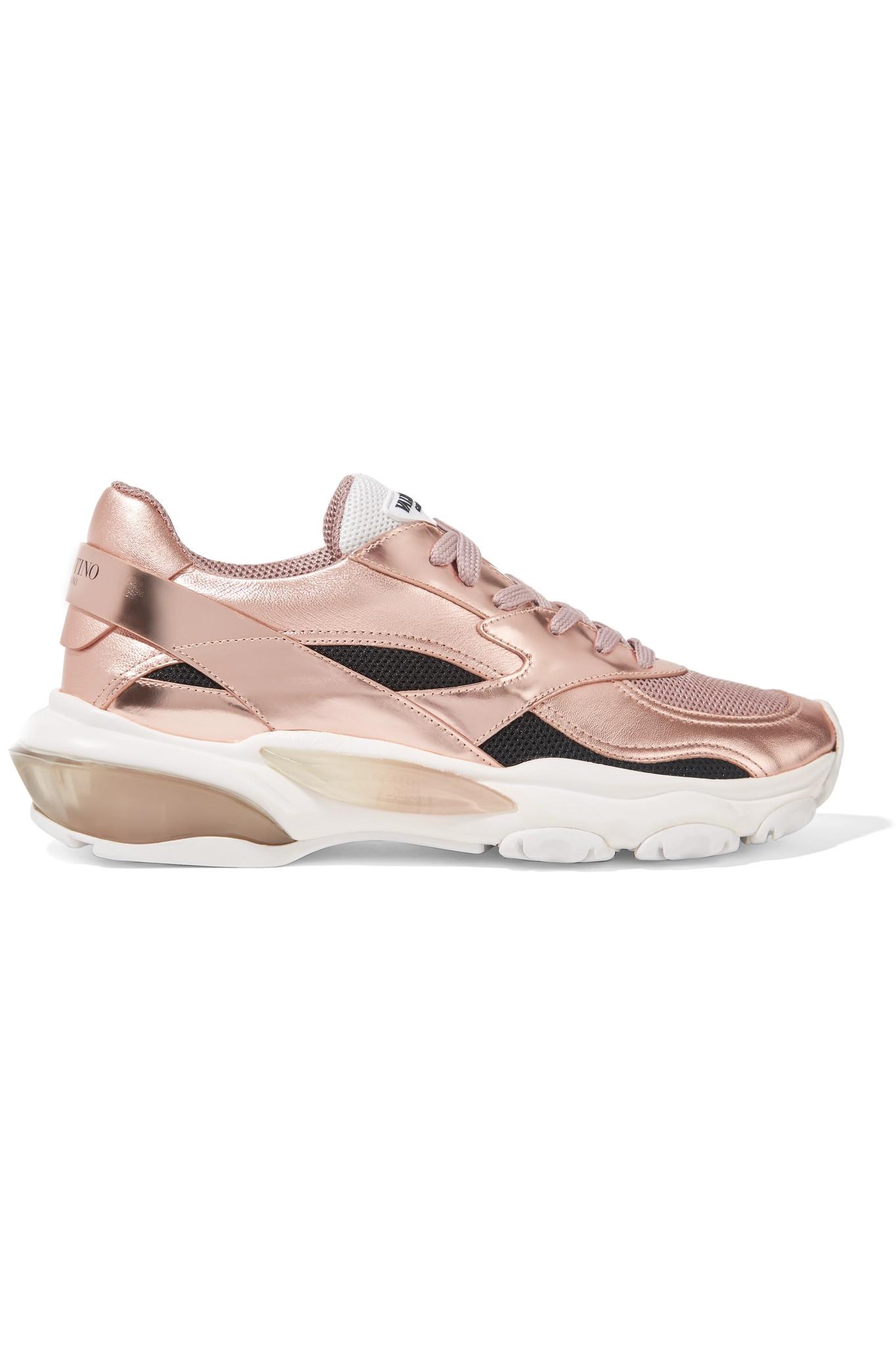 valentino shoes rose gold