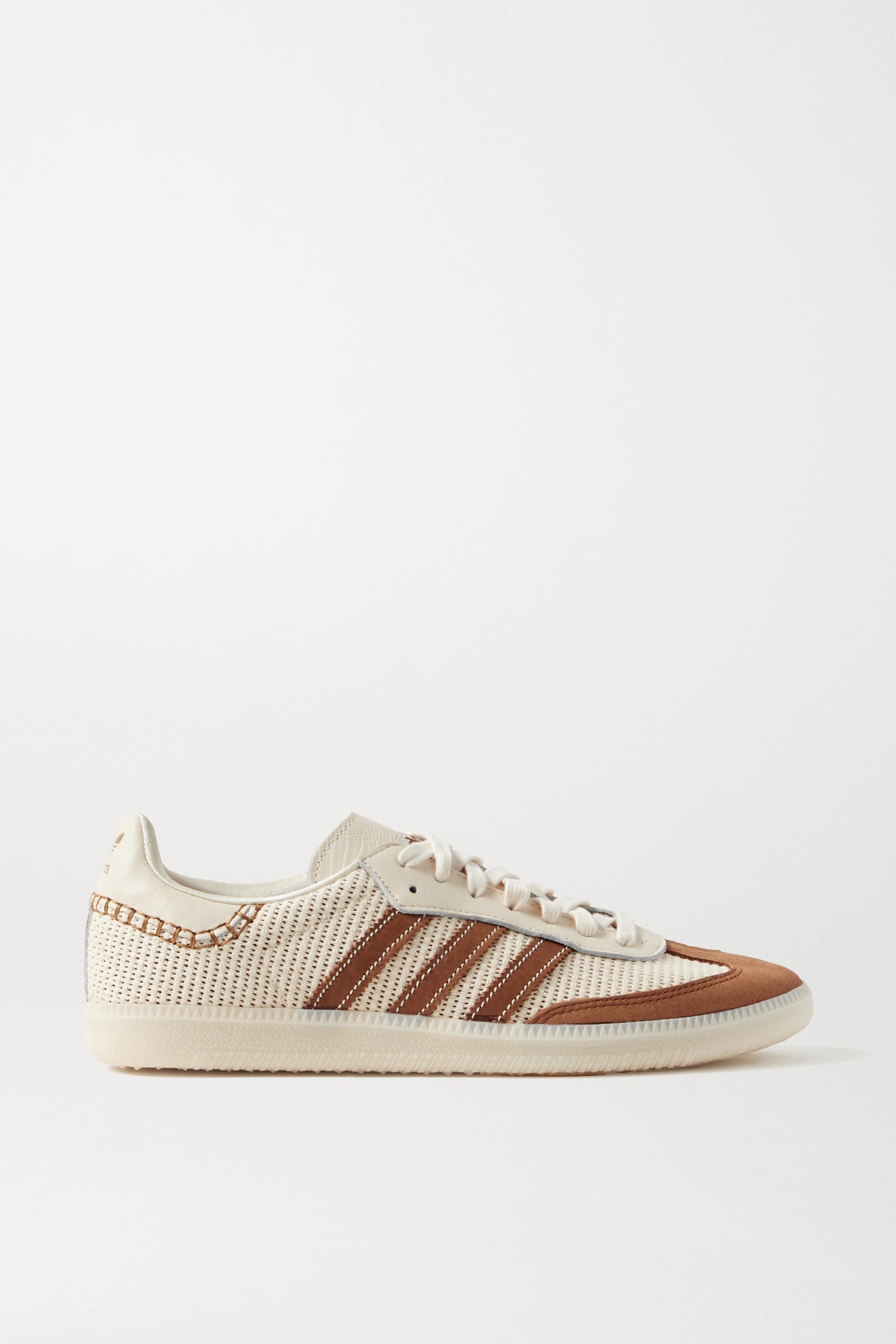 adidas Originals + Wales Bonner Samba Suede, Leather And Mesh Sneakers |  Lyst