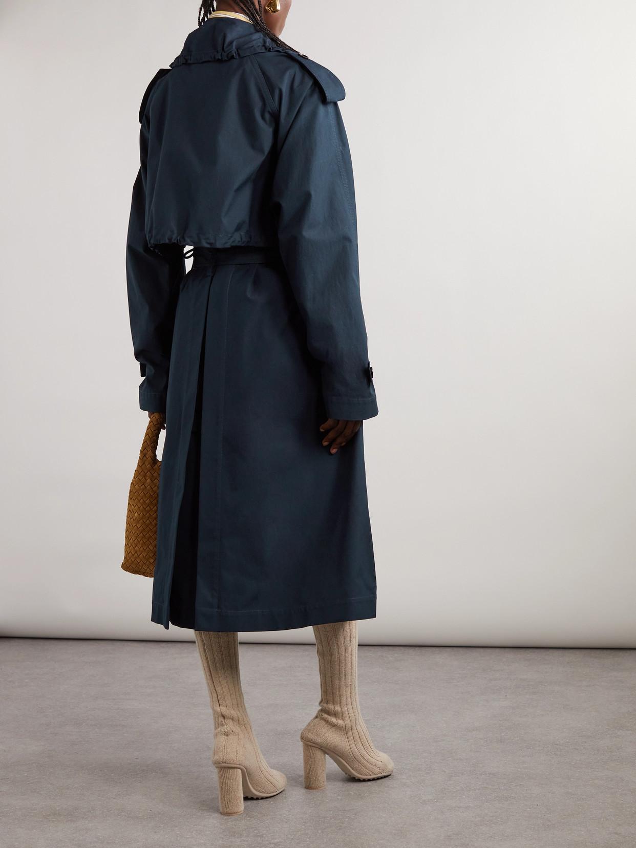 トレンチコート BOTTEGA VENETA Women Trench Coats 812009V4XP0 4246 Black Bottega Veneta Trench coats for Women | Online Sale up to 67