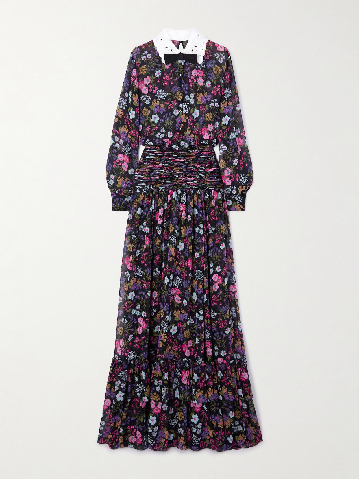 ワンピース Valentino Garavani Vichy Print Organza Long Dress Valentino Garavani Vichy Opticool Organza Long Dress
