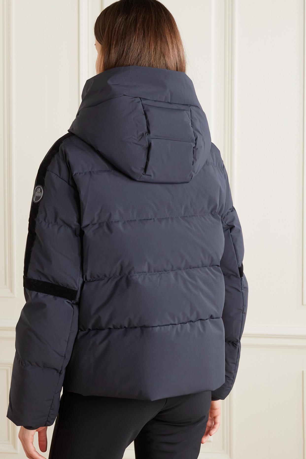 Fusalp Barsy Hooded Velvet-trimmed Quilted Down Ski Jacket in Blue | Lyst