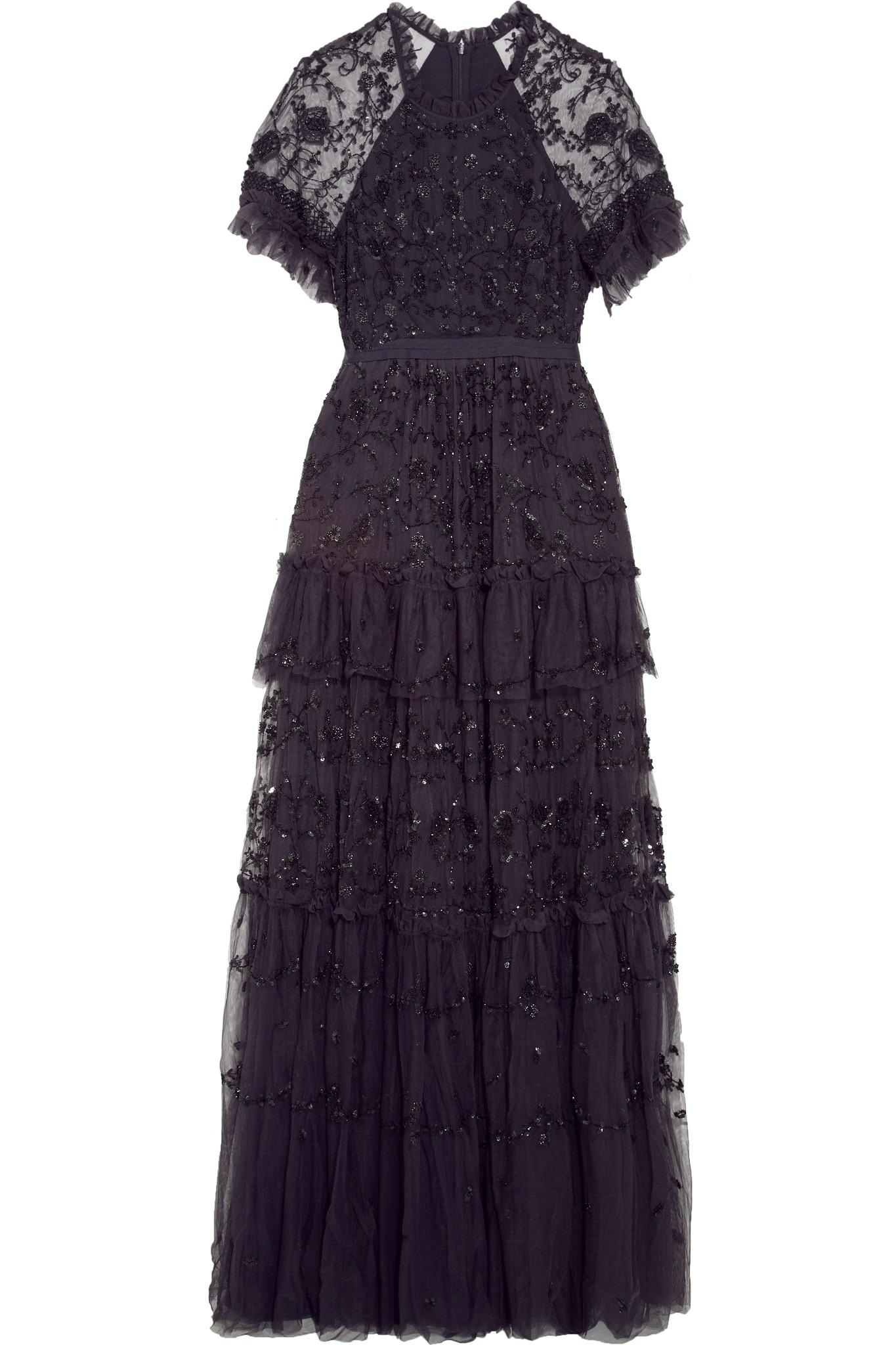 Needle and thread clearance embellished tulle gown