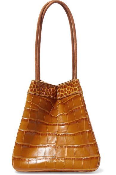 Rejina Pyo Rita Croc-effect Leather Tote in Tan (Brown) | Lyst Rejina Pyo Rita Croc-effect Leather Tote in Tan (Brown) | Lyst