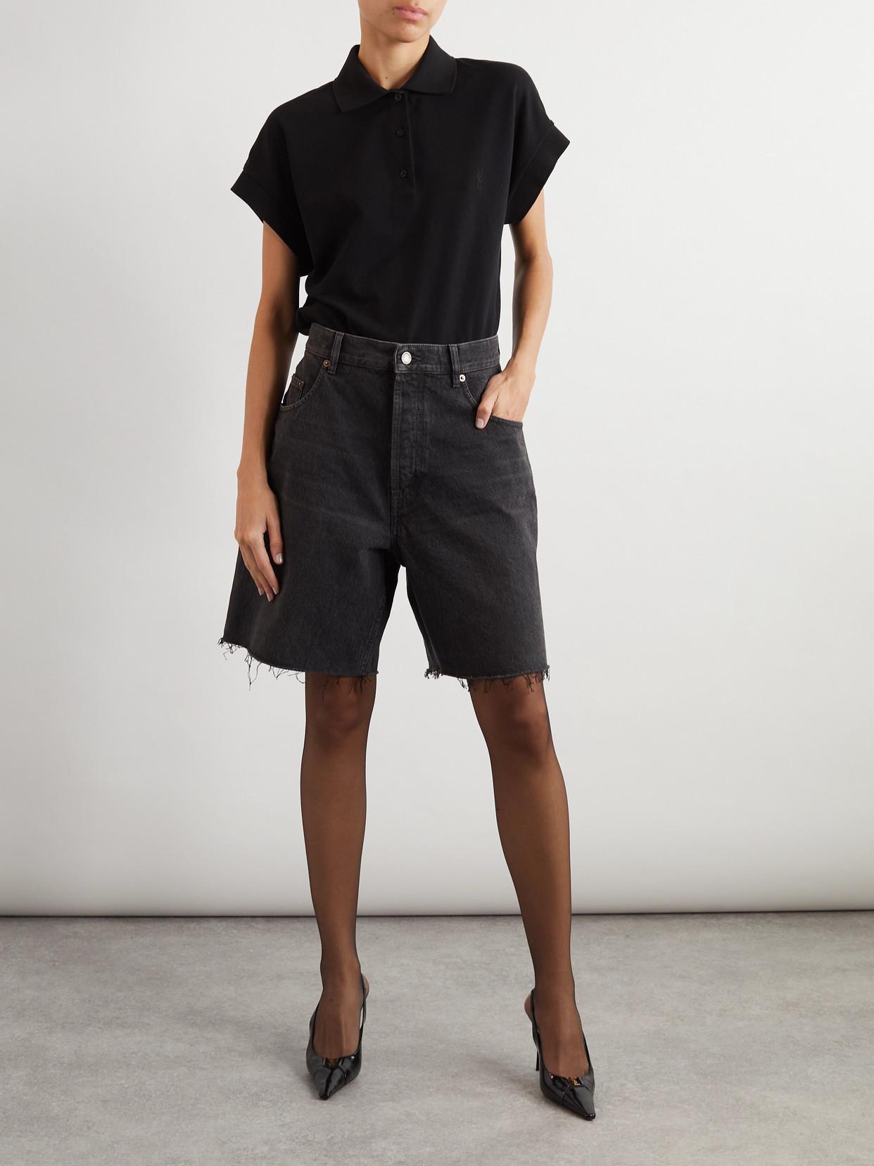 Women's Saint Laurent Jean and denim shorts | Lyst