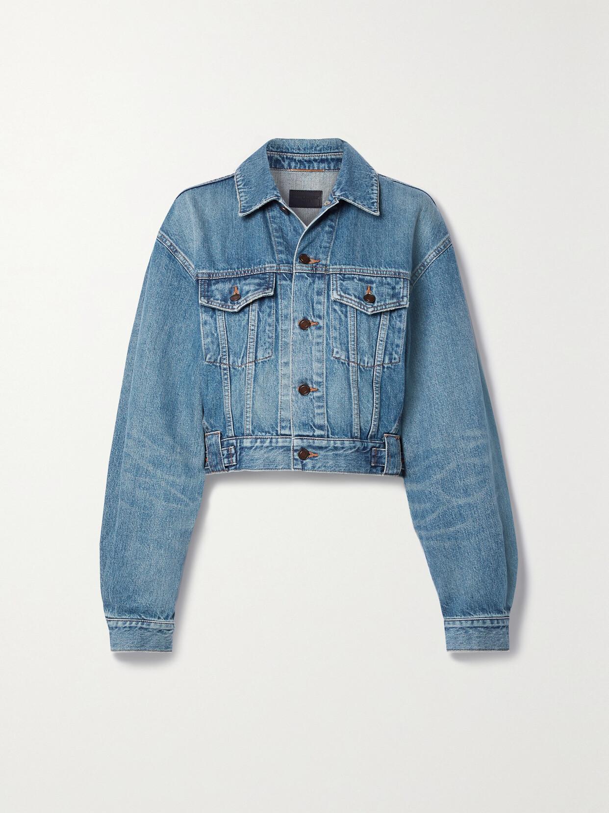 saint-laurent-Blue-Cropped-