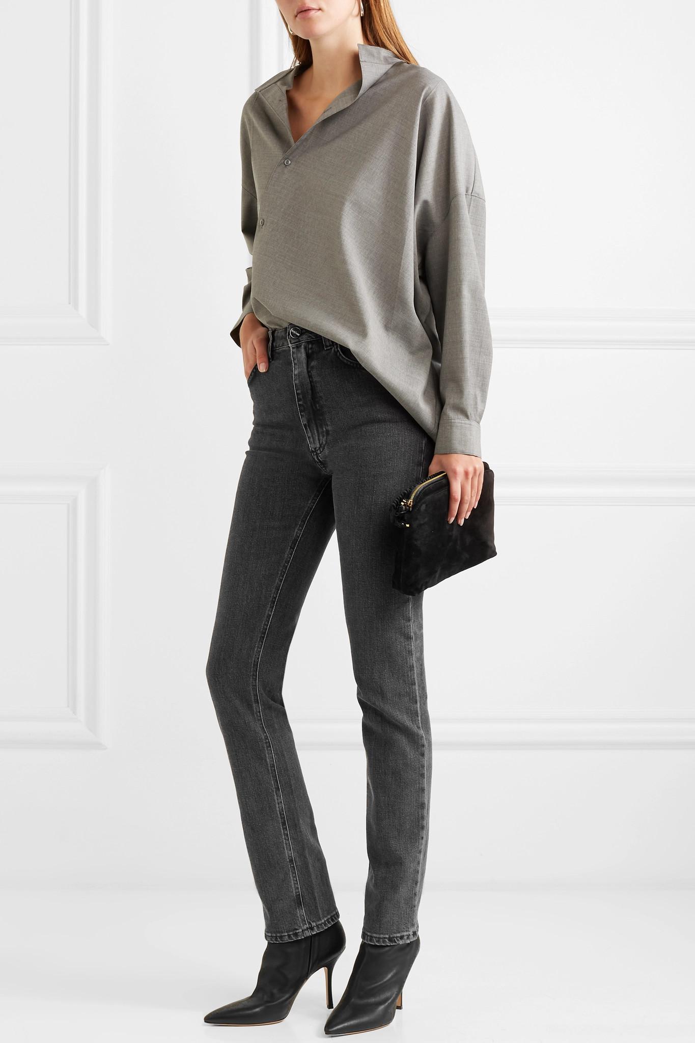 Denim Slim Fit Jeans in Grey (Gray 
