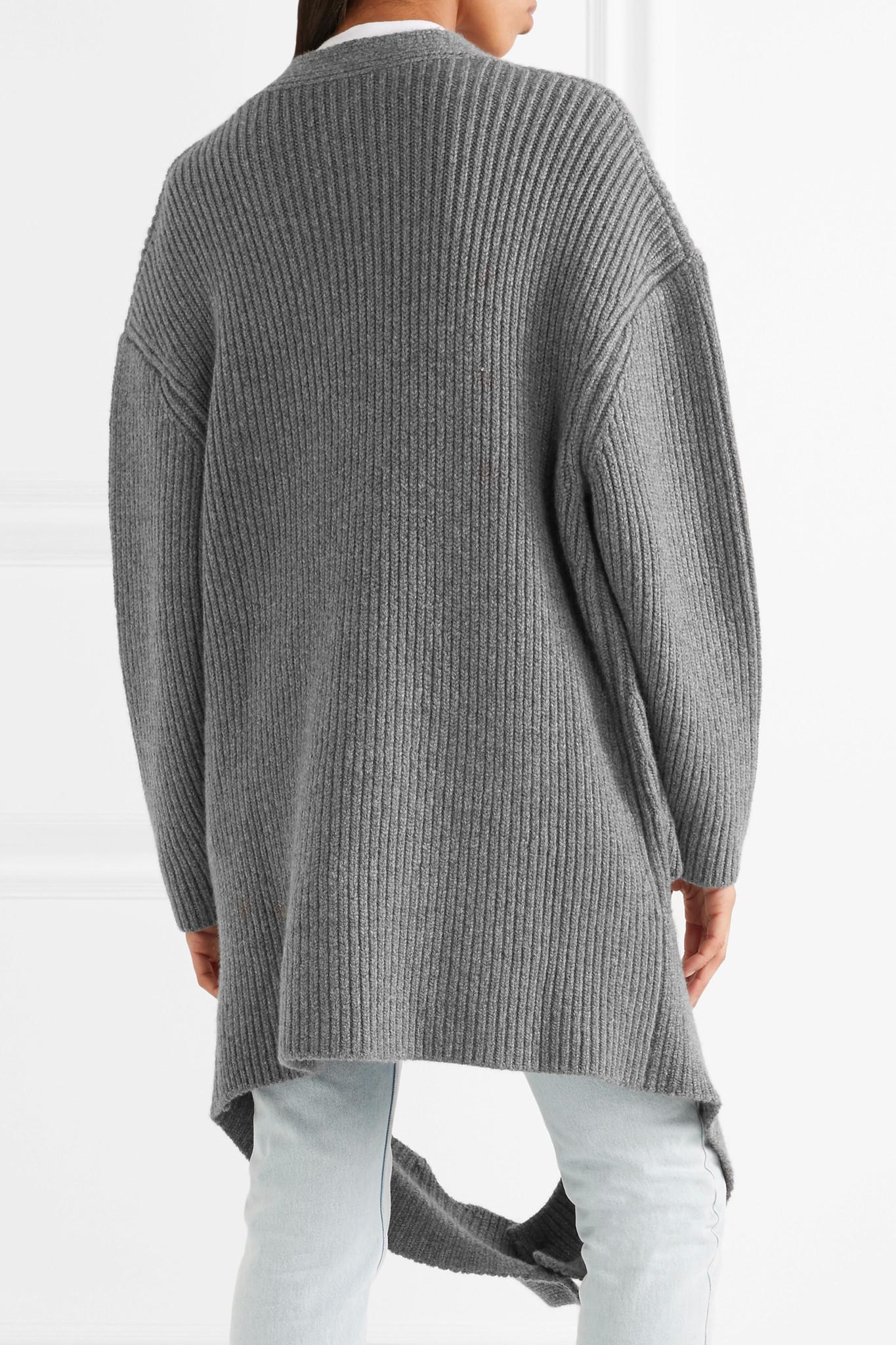 balenciaga grey cardigan