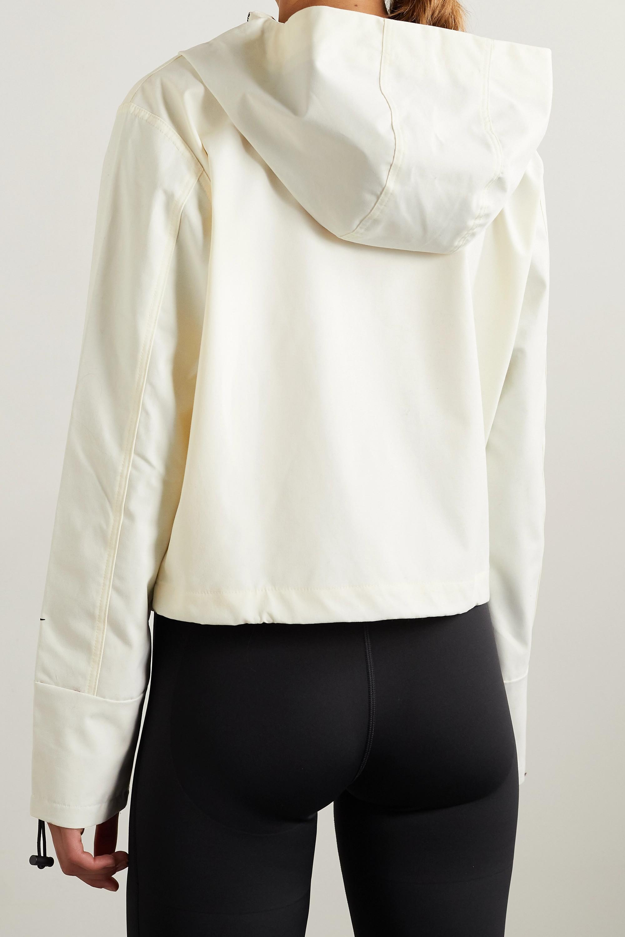 Reebok X Victoria Beckham Hooded Brushed Shell Jacket in White - Lyst