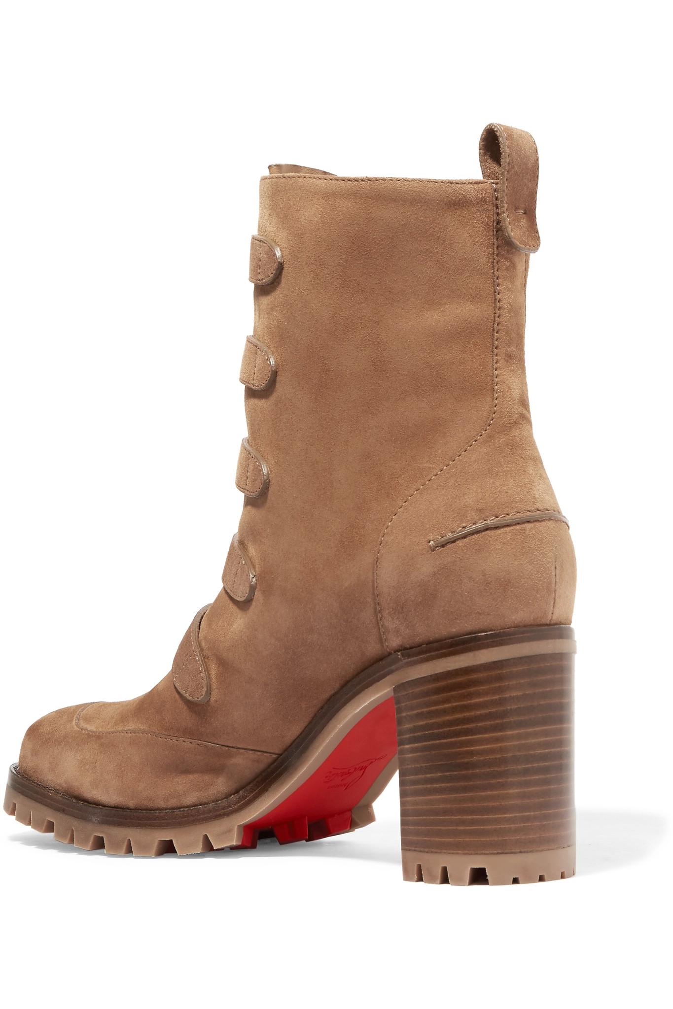 christian louboutin boots flat