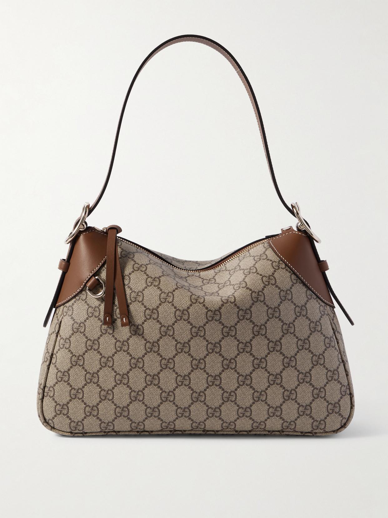 Gucci Gg Emblem Large Shoulder Bag, Gg Canvas in Brown | Lyst