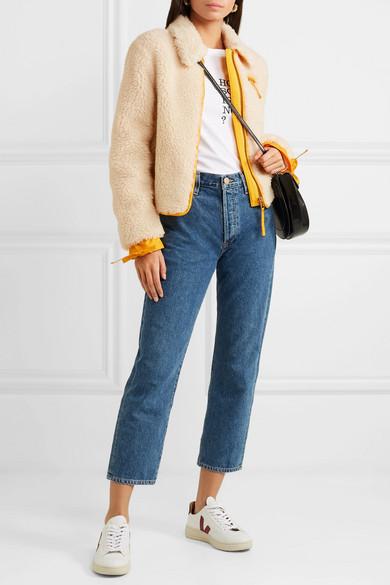 tory burch faux sherpa jacket