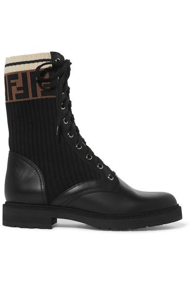 fendi knit boots