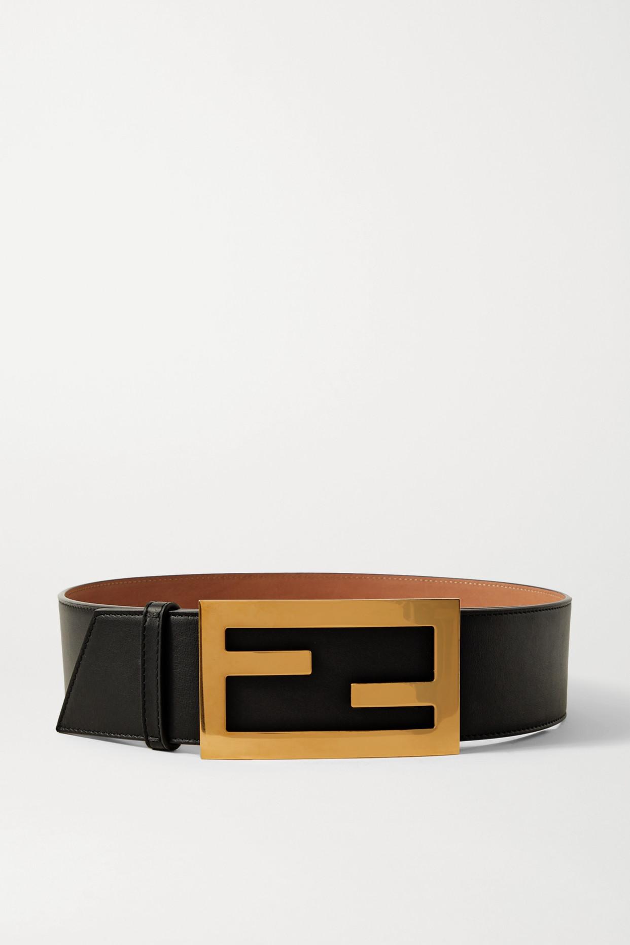 Fendi Leather Waist Belt in Black - Lyst