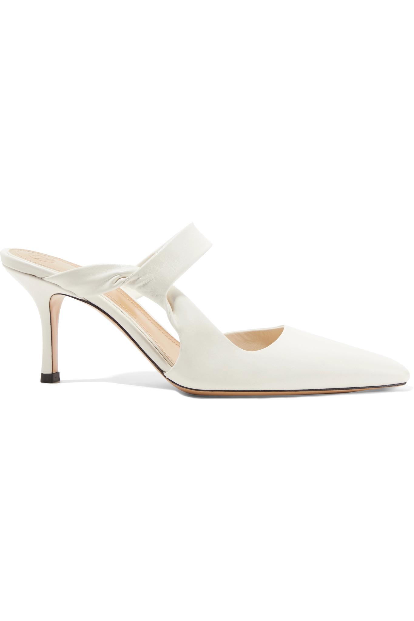 the row gala twist leather mules