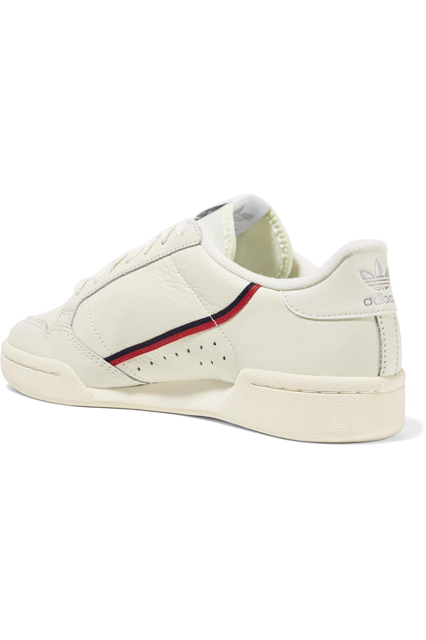adidas originals white continental 80 sneakers