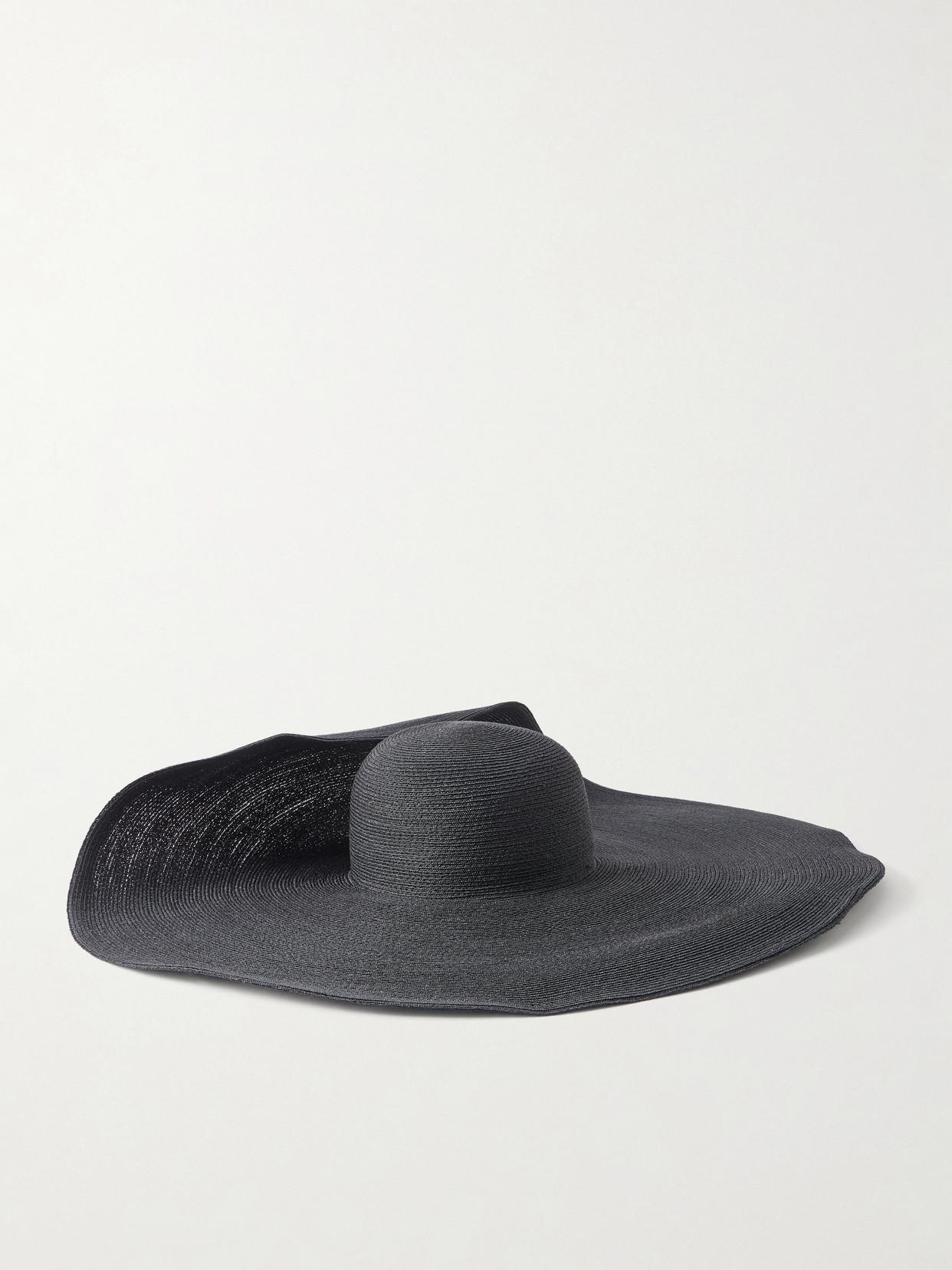 Ralph Lauren Hemp-Blend Sunhat in Black | Lyst