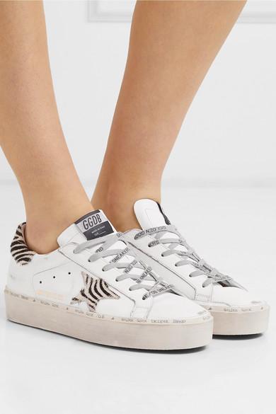 golden goose hi star calf hair sneakers