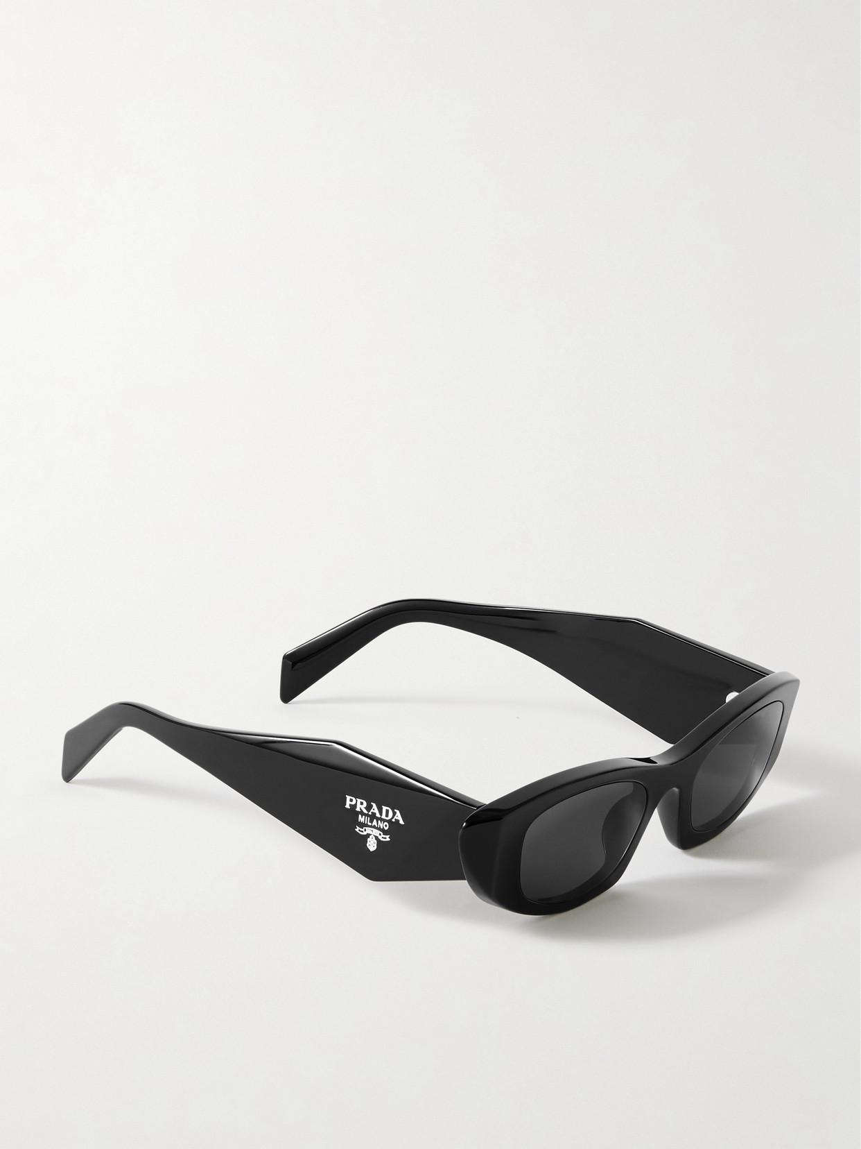 小物 prada symbol cat eye sunglasses Prada Symbole Cat-Eye Acetate Sunglasses in Black | Lyst